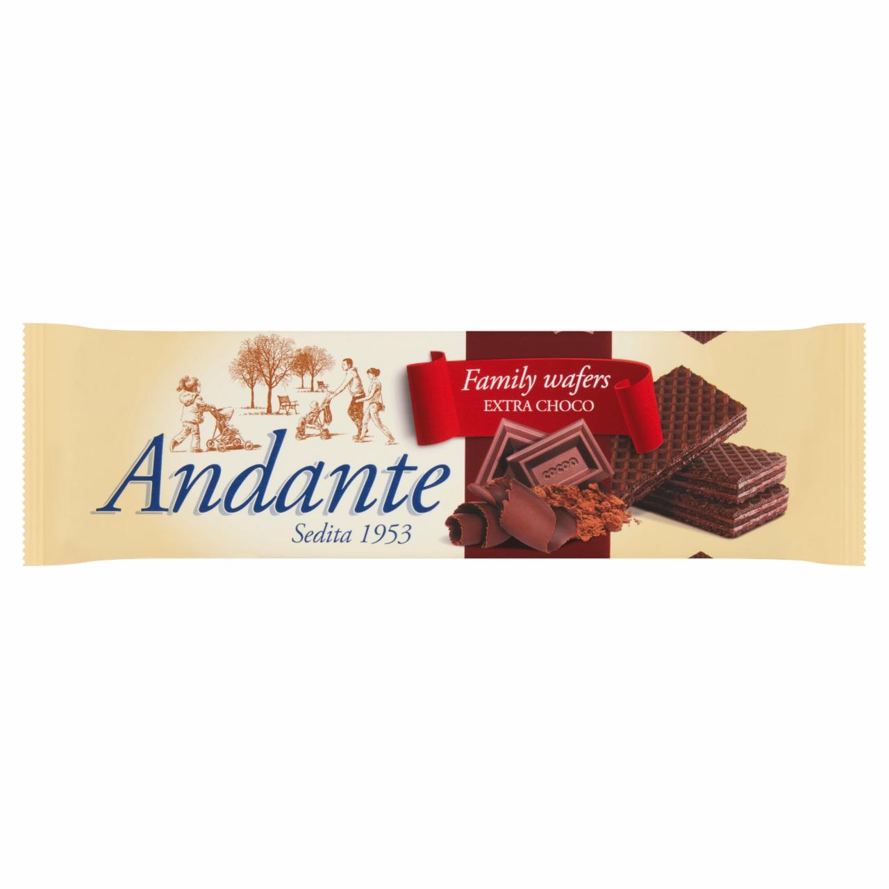 Képek - Andante csokoládés krémmel töltött kakaós ostya 130 g