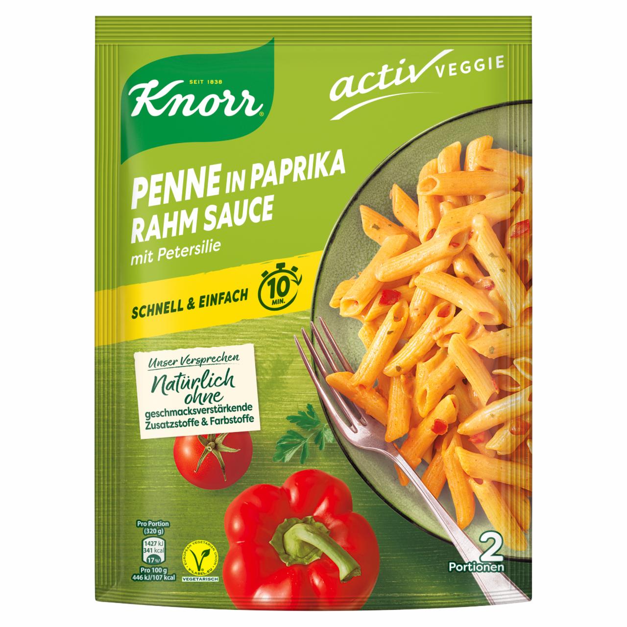 Képek - Knorr Spaghetteria tészta tejszínes-kaliforniai paprikás szószban 166 g