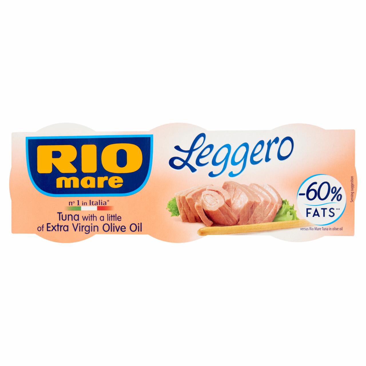 Képek - Rio Mare Leggero tonhaldarab extra szűz olívaolajban 3 x 60 g