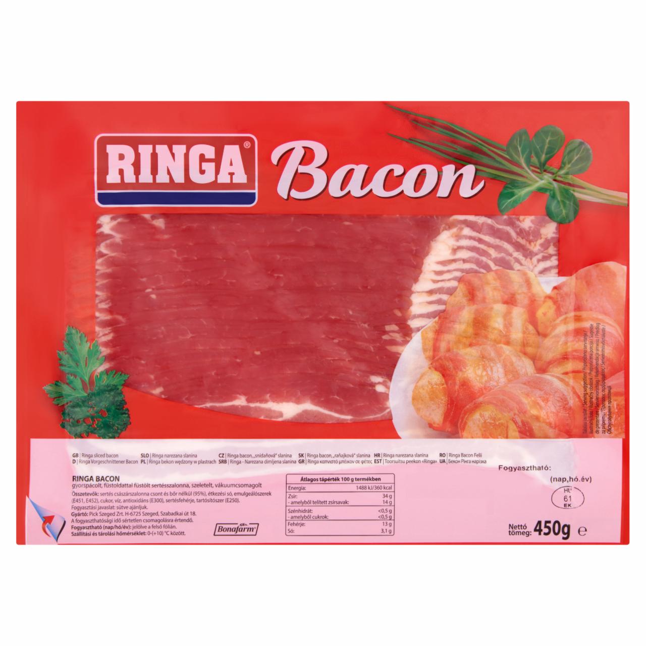 Képek - RINGA Szeletelt bacon 450 g