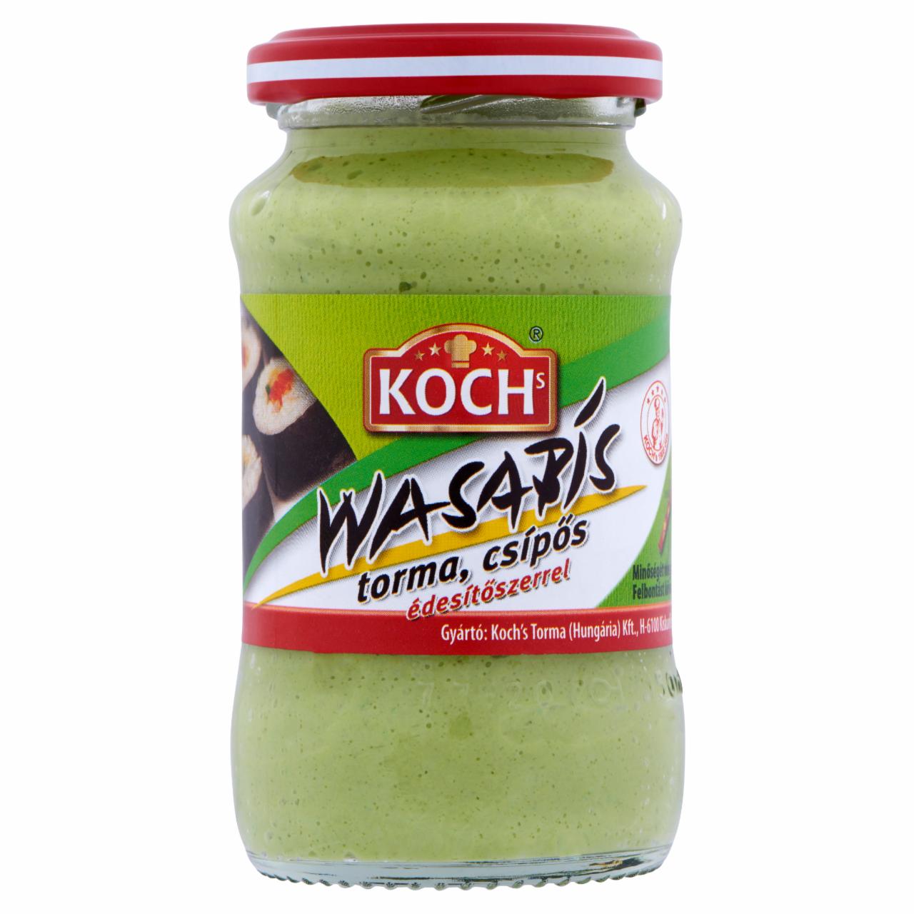 Képek - KOCHs csípős wasabi torma édesítőszerrel 140 g