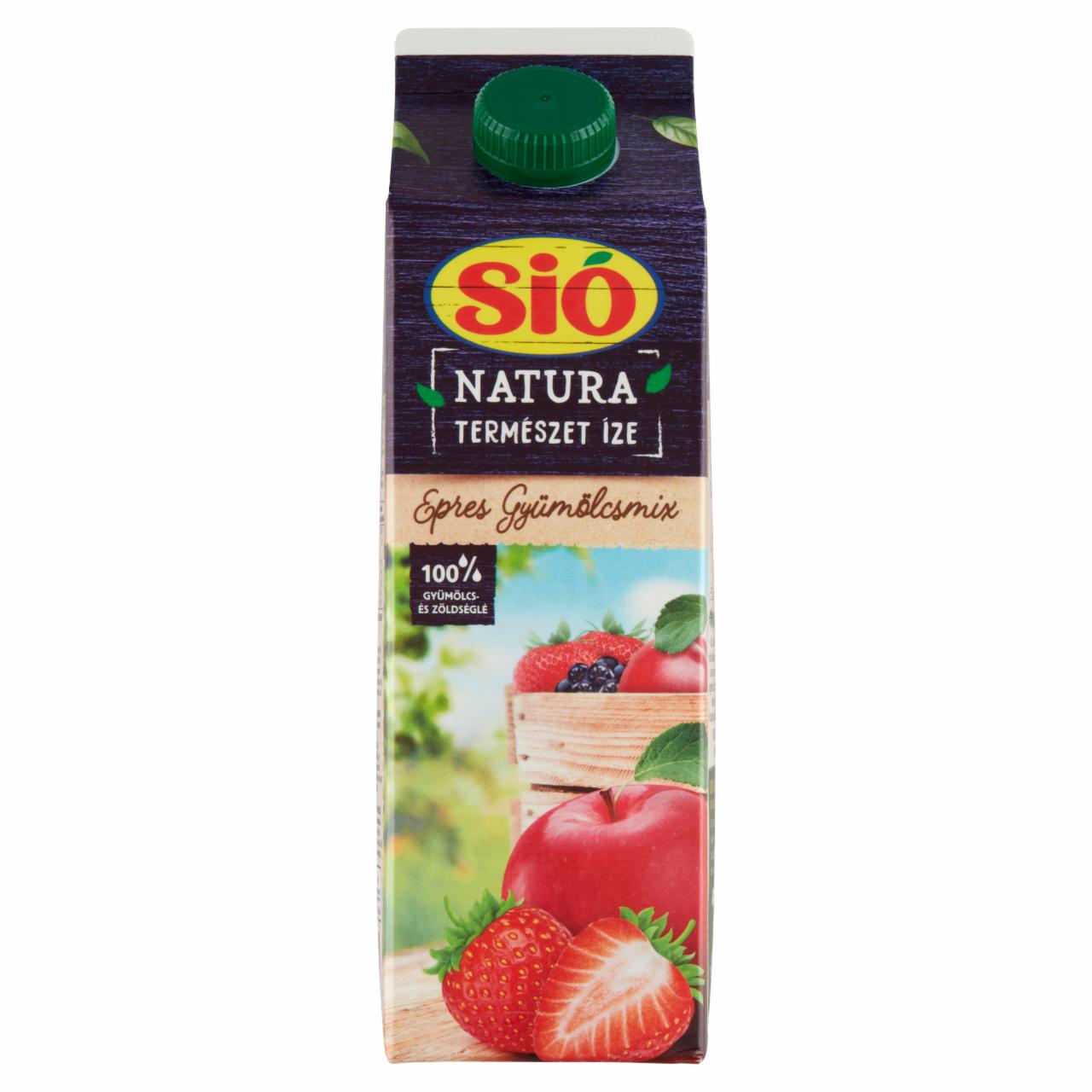 Képek - Sió Natura 100% epres gyümölcsmix 1 l