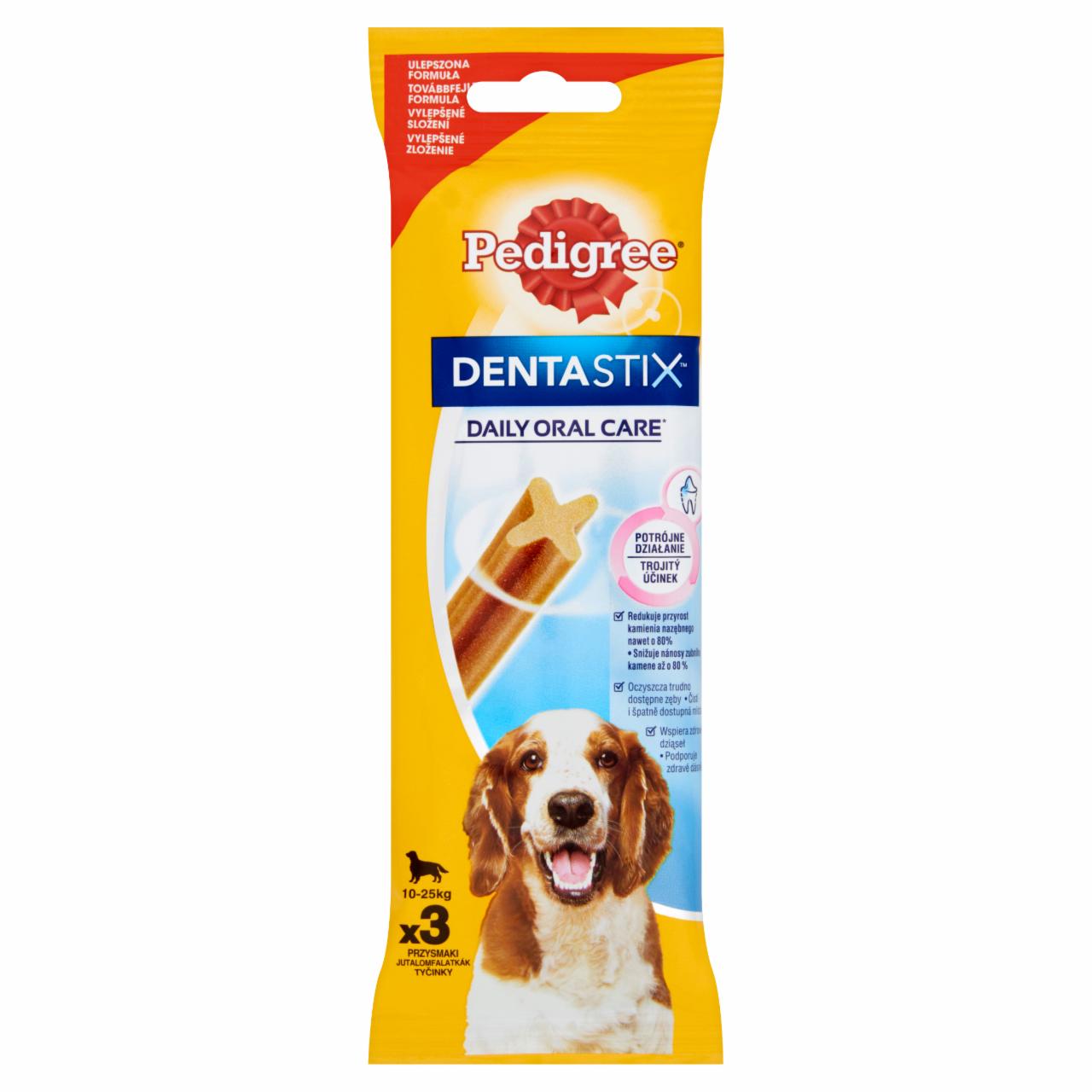 Képek - Pedigree DentaStix jutalomfalat 10-25 kg-os kutyáknak 3 db 77 g