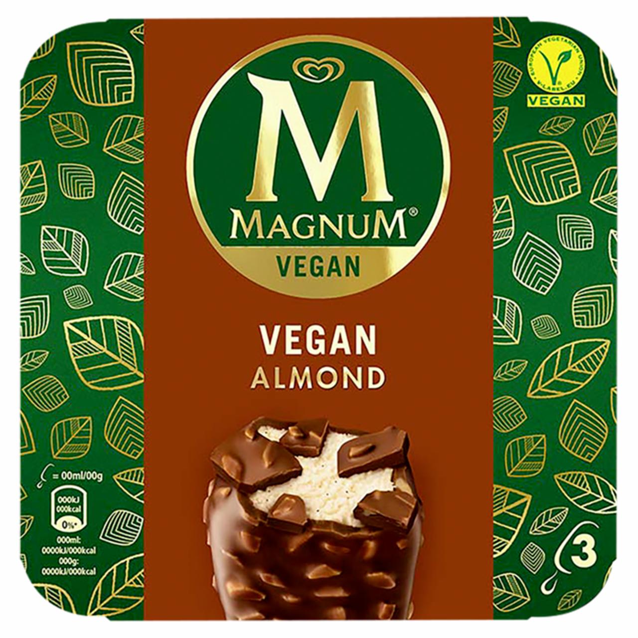Képek - Magnum multipack jégkrém vegán Mandula 3 x 90 ml (270 ml)