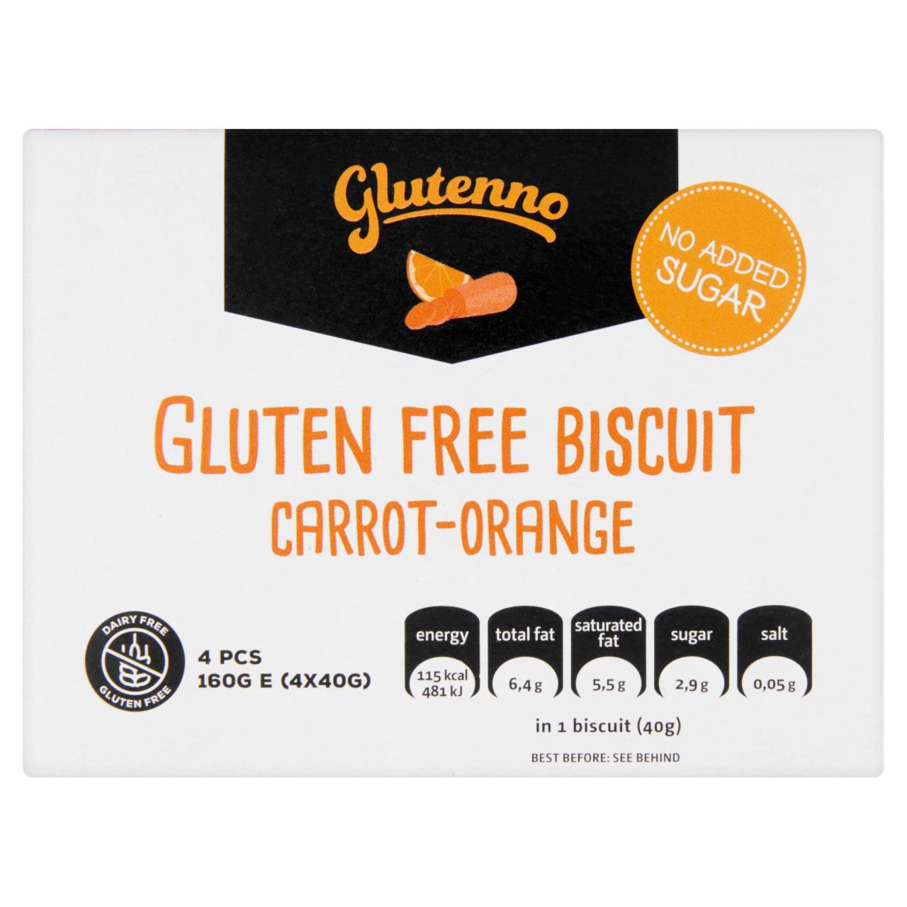 Képek - Glutenno gluténmentes narancsos-répás keksz 4 db 160 g