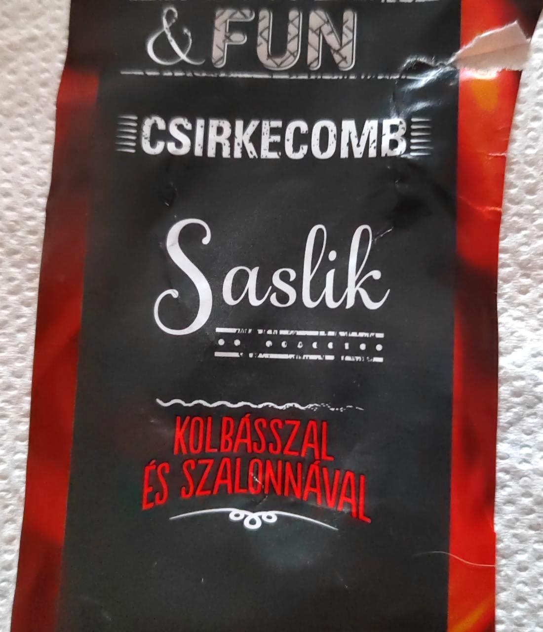 Képek - Csirkecomb saslik kolbásszal és szalonnával Grill & Fun