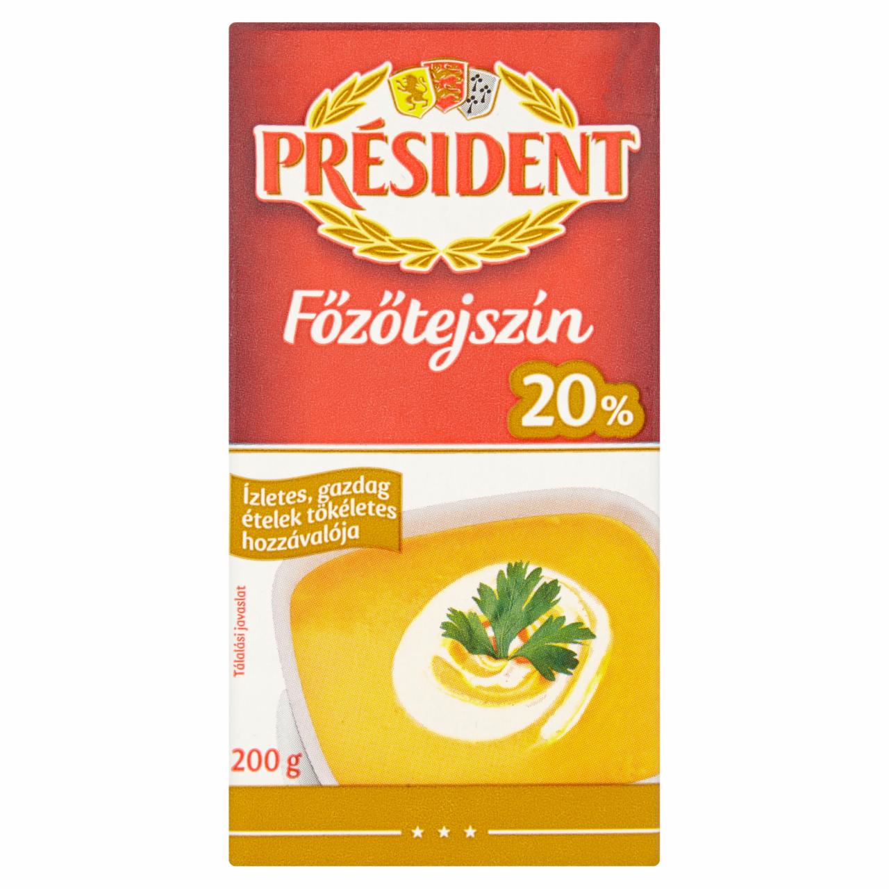 Képek - Président főzőtejszín 20% 200 g