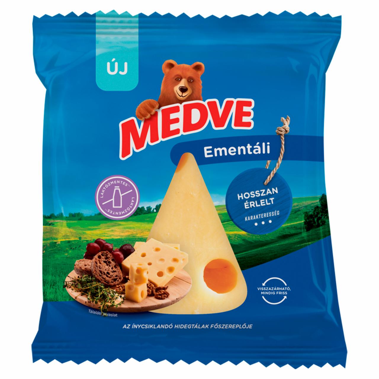 Képek - Medve zsíros, kemény, darabolt ementáli sajt 170 g