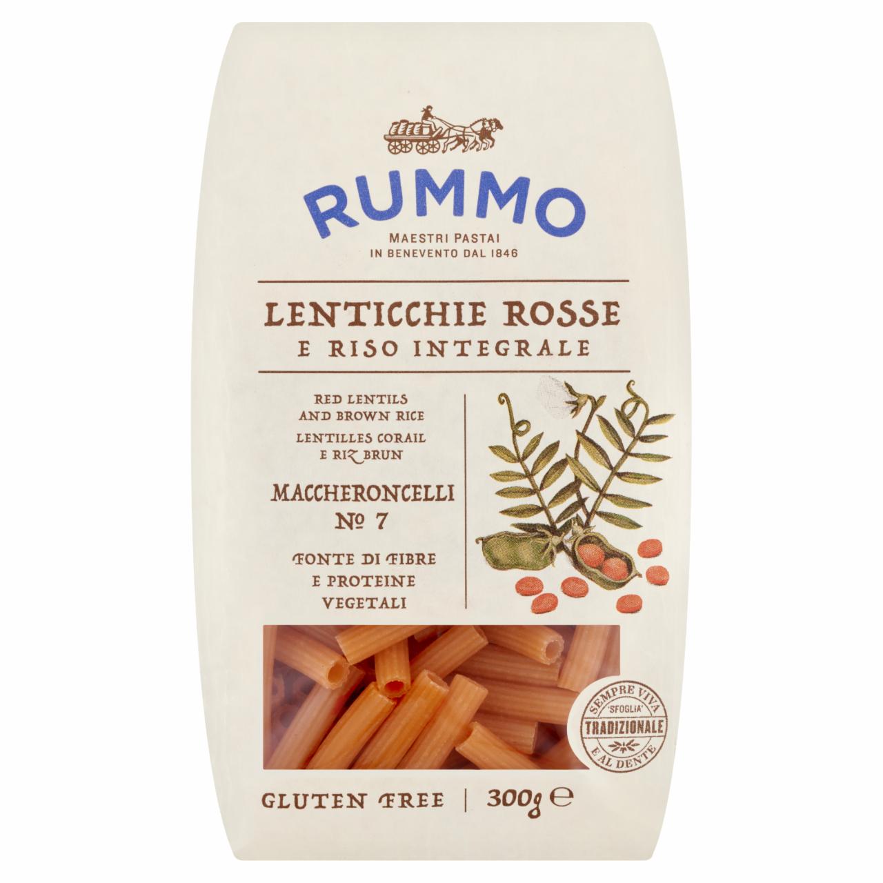 Képek - Rummo Maccheroncelli gluténmentes száraztészta vörös lencséből és barnarizsből 300 g