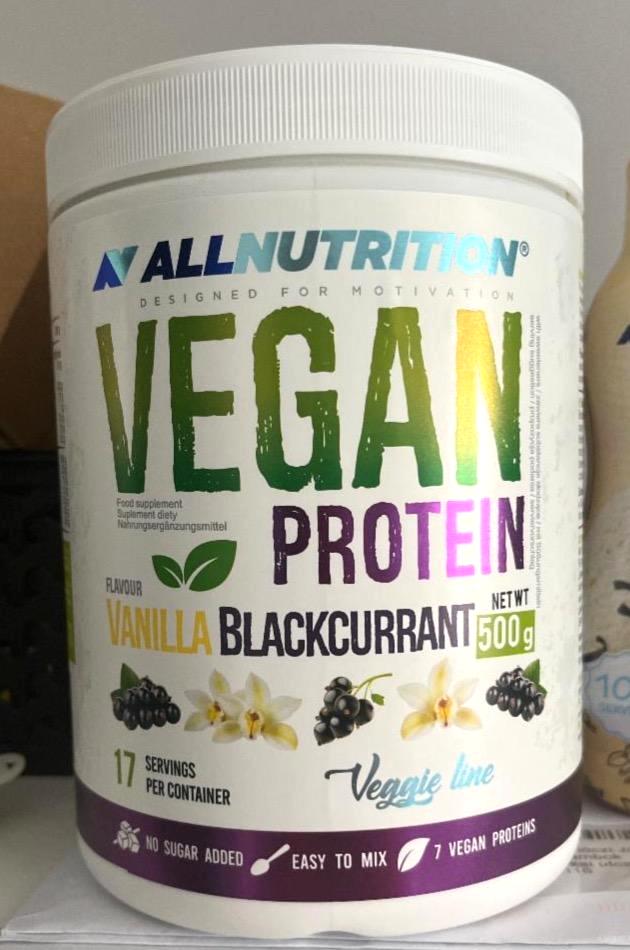 Képek - Vegan protein Vanilla blackcurrant Allnutrition