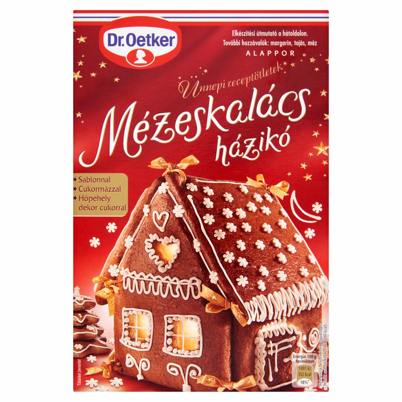 Képek - Dr. Oetker Mézeskalács házikó alappor 280 g