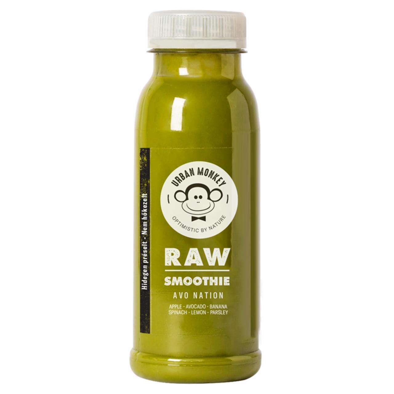 Képek - Urban Monkey Raw Smoothie Avo Nation vegyes gyümölcskészítmény 250 ml