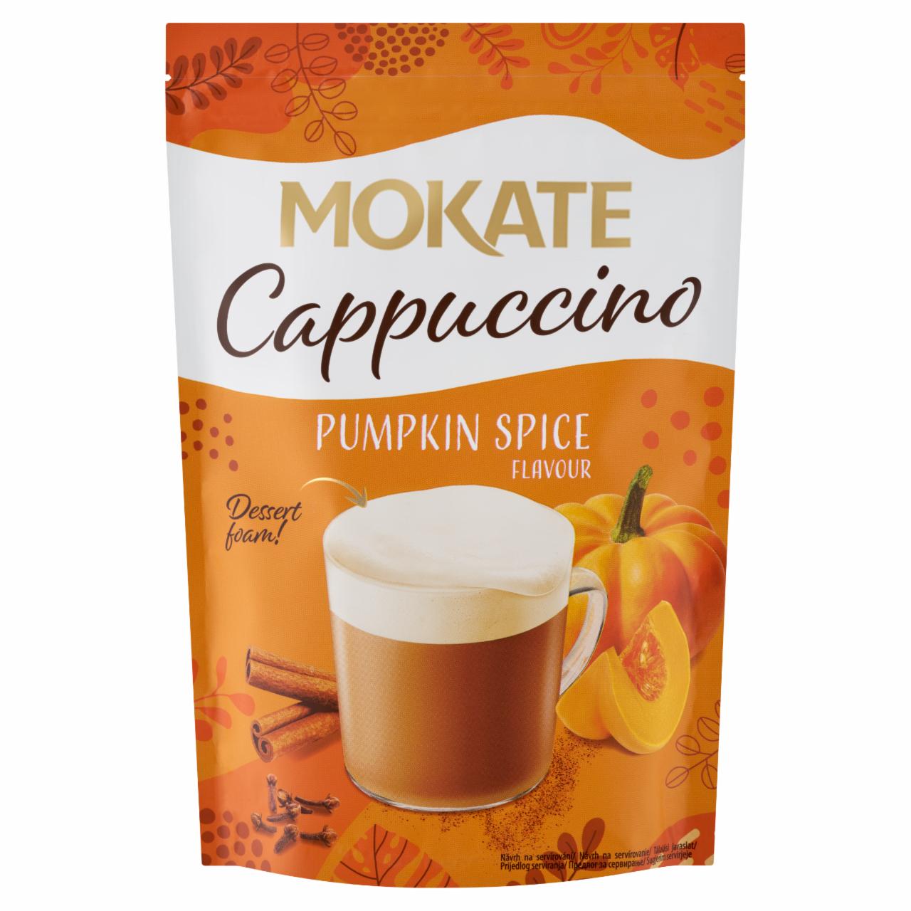 Képek - Mokate Cappuccino sütőtök ízű instant kavéitalpor fűszerekkel 110 g