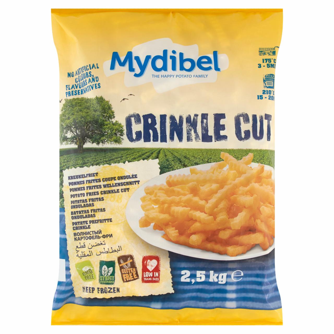 Képek - Mydibel elősütött és fagyasztott hullámos hasábburgonya 2,5 kg