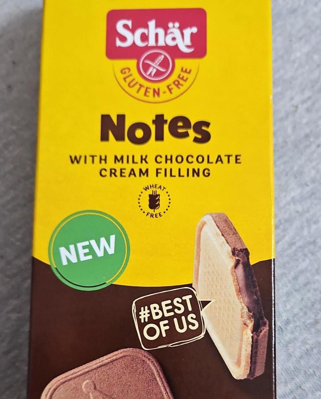 Képek - Notes with milk chocolate cream filling Schär