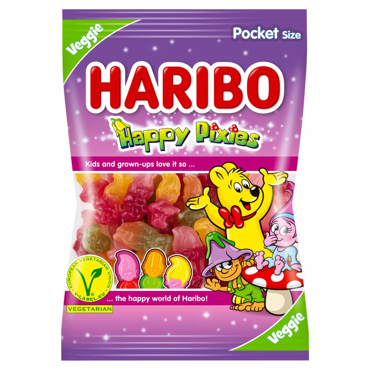 Képek - Haribo Happy Pixies gyümölcsízű gumicukorka 80 g