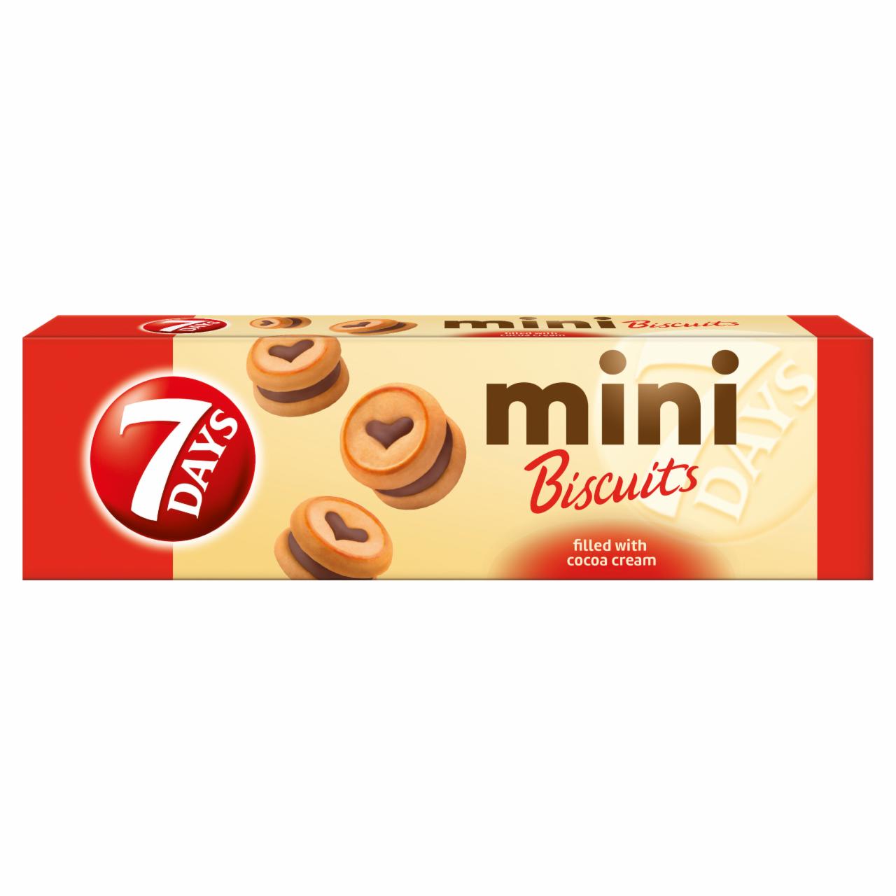 Képek - 7DAYS Mini Biscuits keksz kakaós töltelékkel 100 g