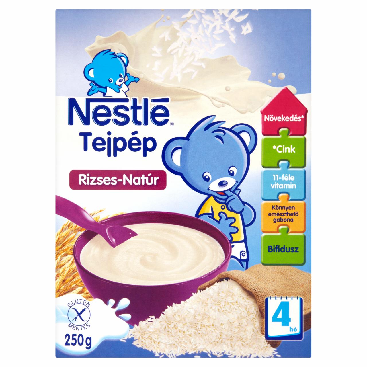 Képek - Nestlé rizses-natúr tejpép 4 hónapos kortól 250 g