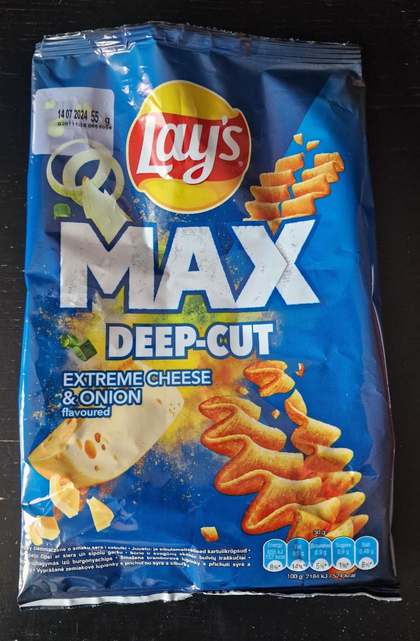 Képek - Lay's Max sajtos-újhagymás ízű burgonyachips 55 g