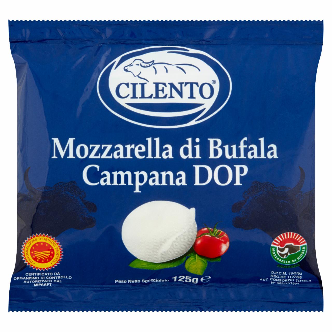 Képek - Cilento zsíros, lágy bivaly mozzarella sajt 125 g