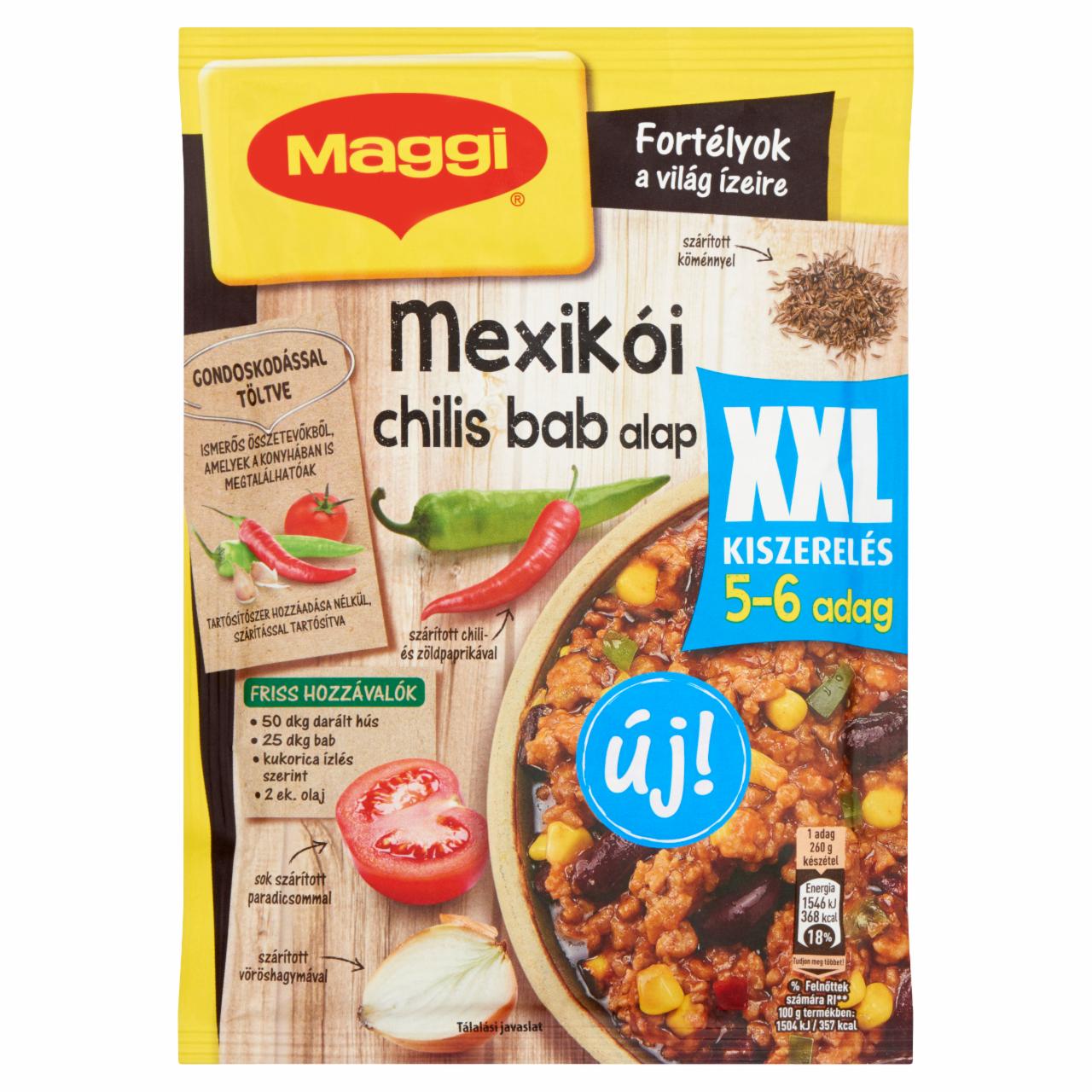Képek - Maggi Fortélyok a világ ízeire XXL Mexikói chilis bab alap 55 g