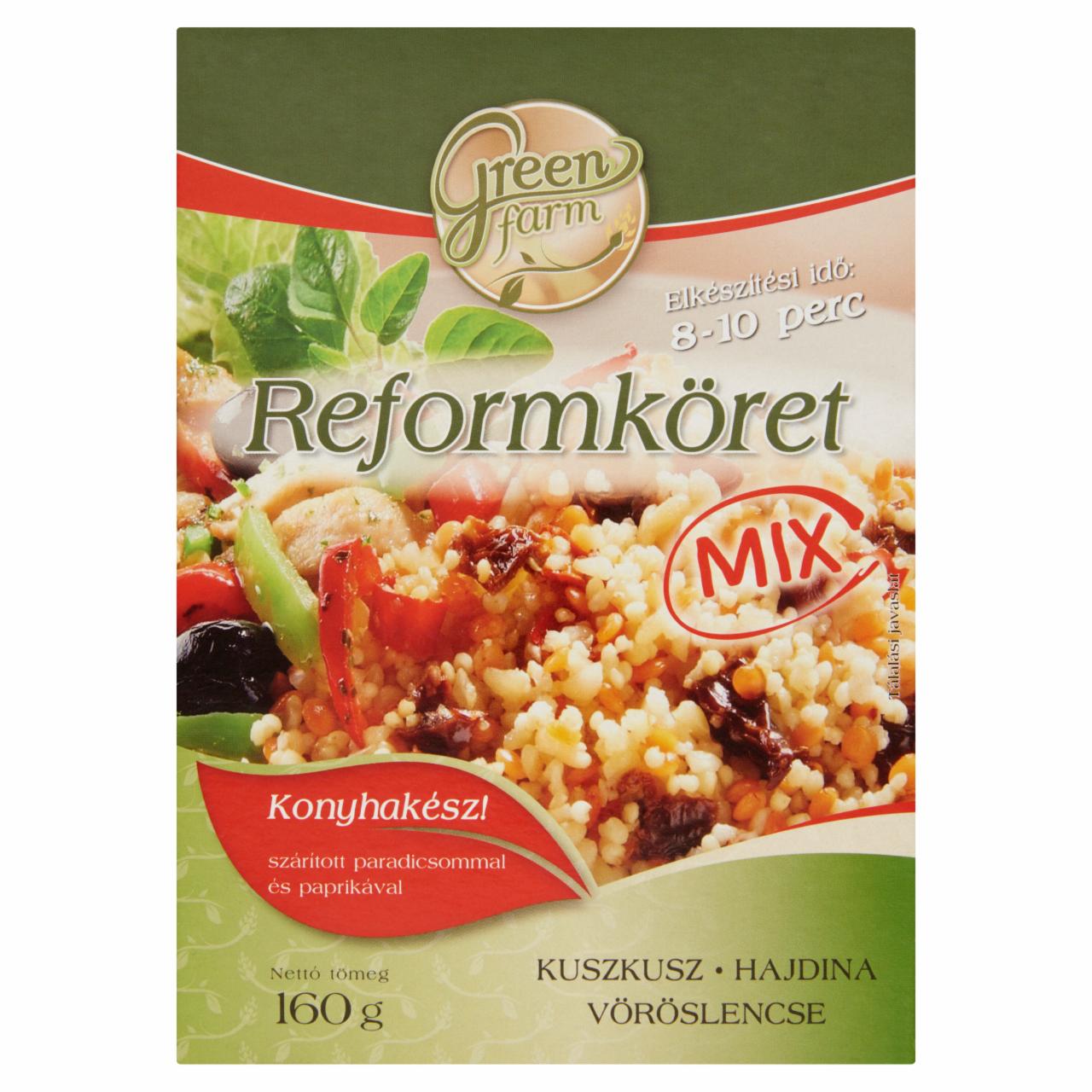 Képek - Greenfarm Reformköret kuszkusz-hajdina-vöröslencse mix szárított paradicsommal, paprikával 2 x 80 g