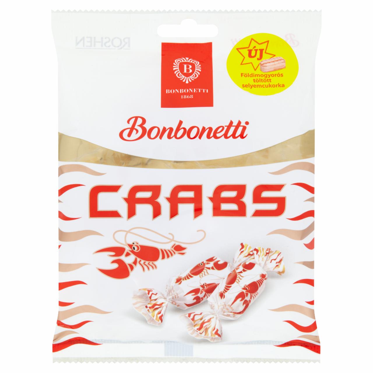 Képek - Bonbonetti Crabs földimogyorós töltött selyemcukorka 80 g