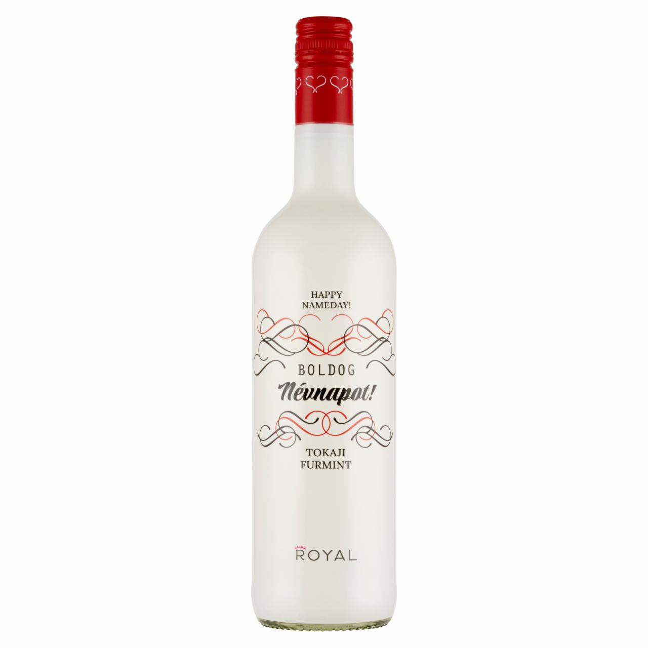 Képek - Royal Boldog Névnapot! Tokaji Furmint félédes fehérbor 11,5% 750 ml