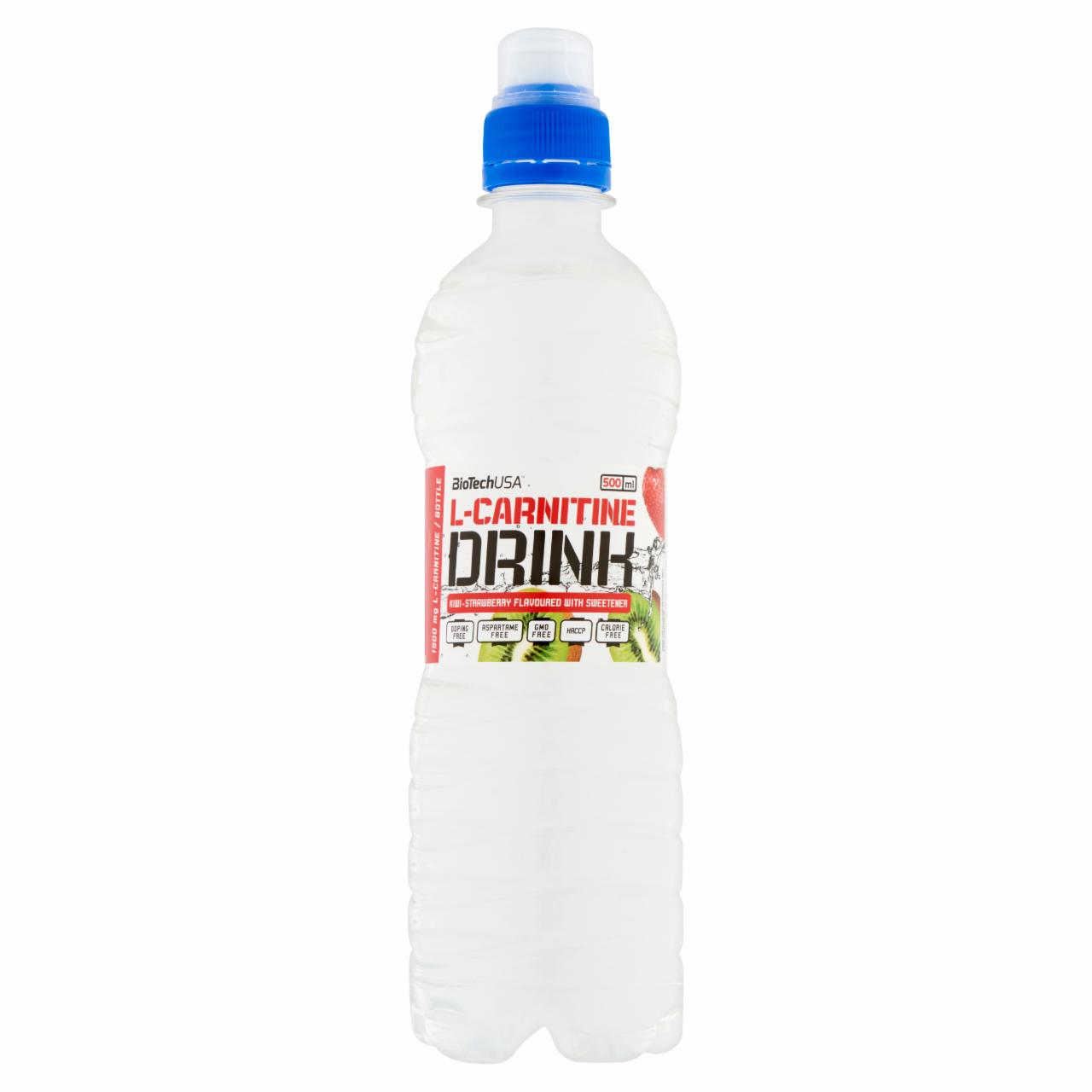 Képek - BioTechUSA L-Carnitine Drink kivi-eper ízű üdítőital édesítőszerrel 500 ml