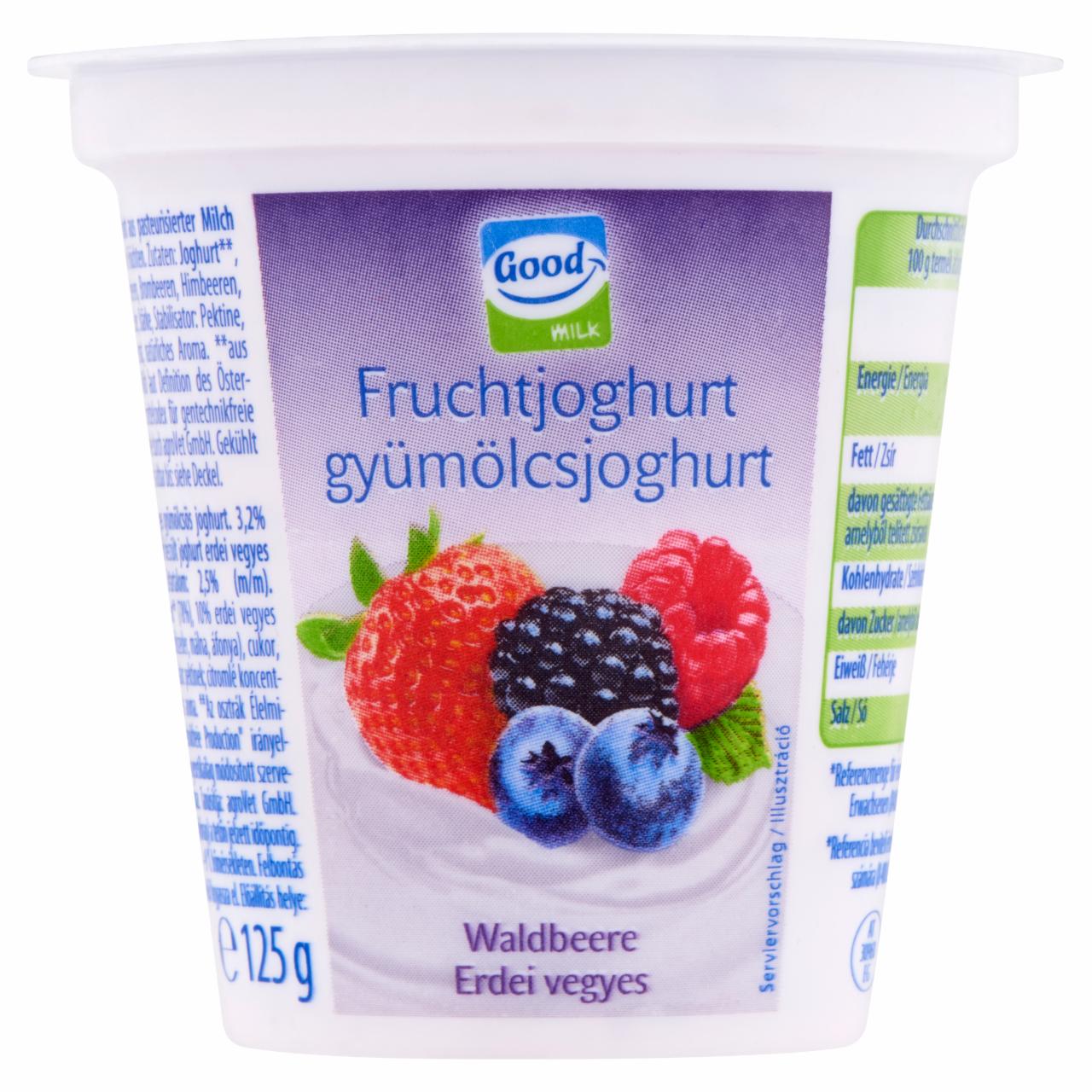 Képek - Good Milk erdei vegyes gyümölcsjoghurt 125 g