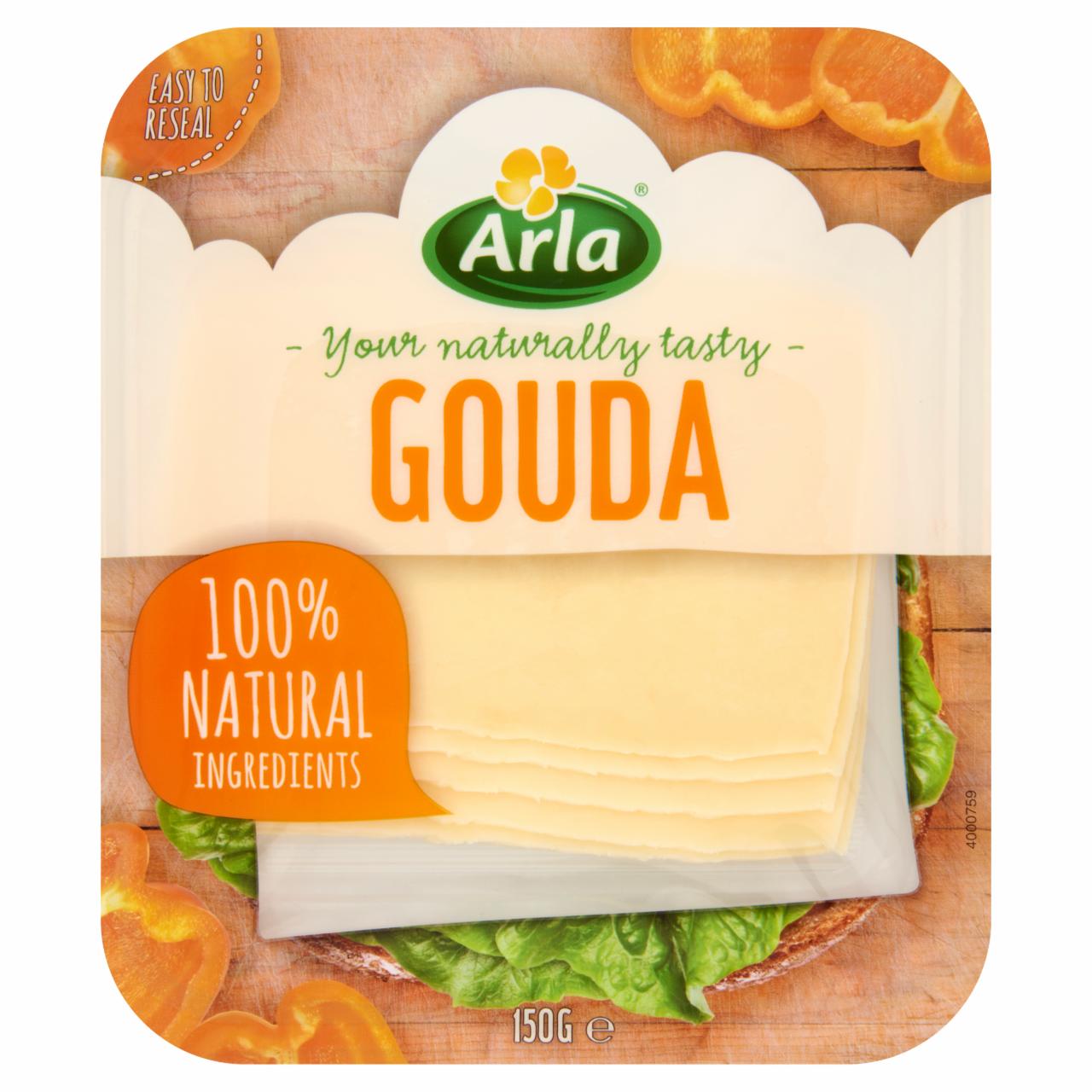 Képek - Arla zsíros, félkemény, szeletelt gouda sajt 150 g