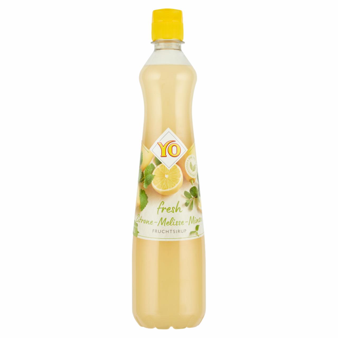 Képek - YO Fresh citrom-citromfű-menta ízesítésű szörp 0,7 l