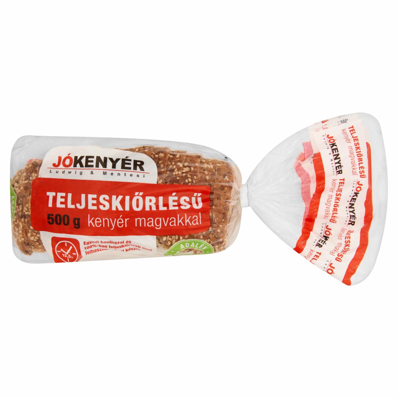 Képek - Jókenyér friss kovászos teljes kiőrlésű kenyér magvakkal 500 g