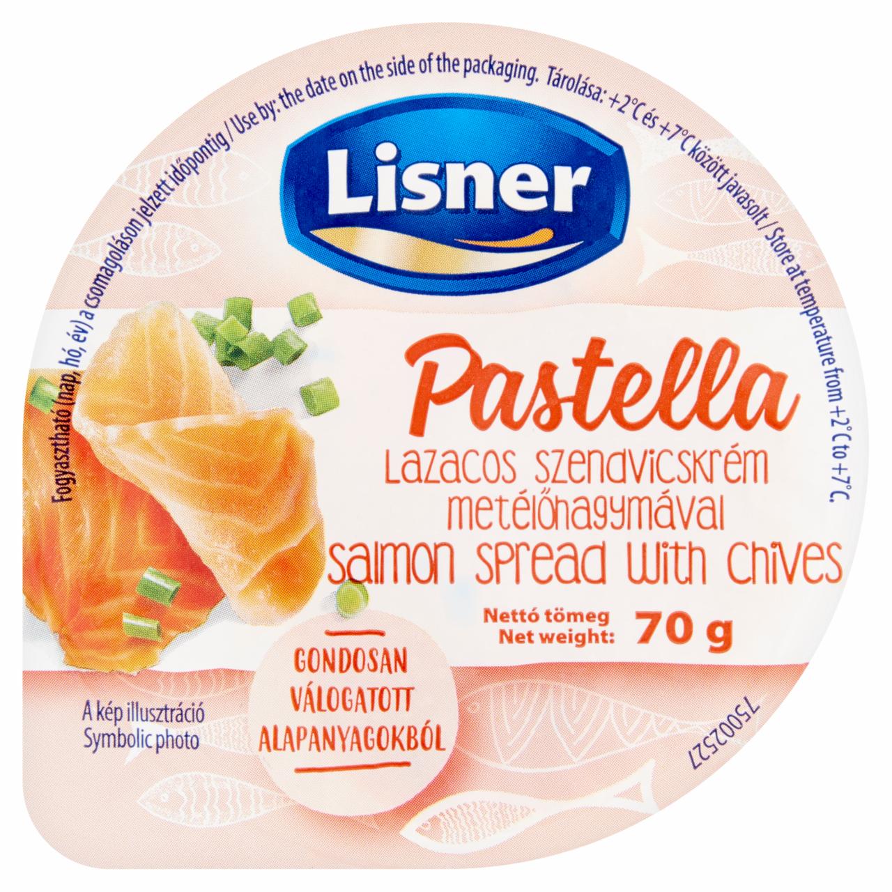 Képek - Lisner Pastella lazacos szendvicskrém metélőhagymával 70 g