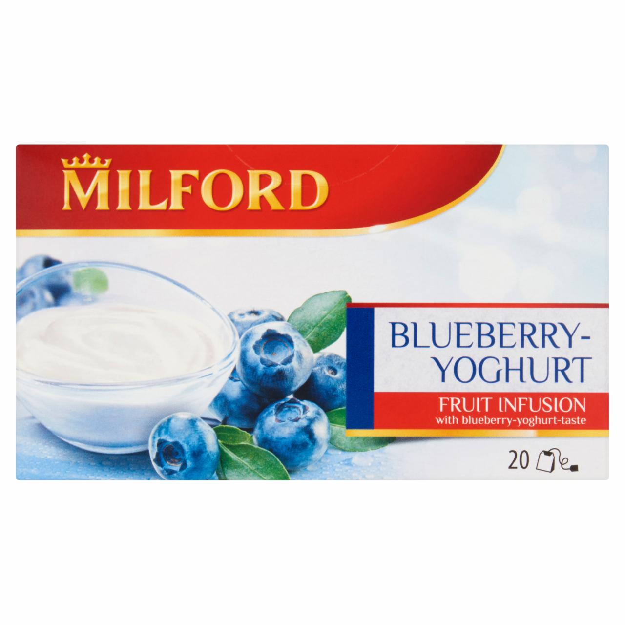 Képek - Milford Fruit Infusion áfonya-joghurt ízű gyümölcstea 20 filter 50 g