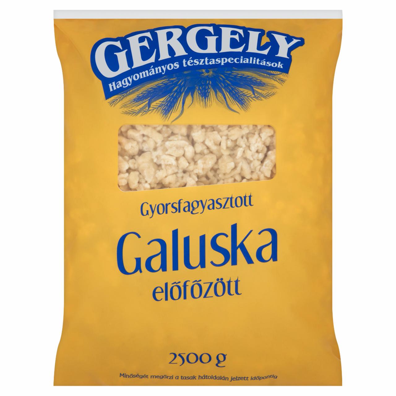 Képek - Gergely Hagyományos Tésztaspecialitások gyorsfagyasztott, előfőzött galuska 2500 g