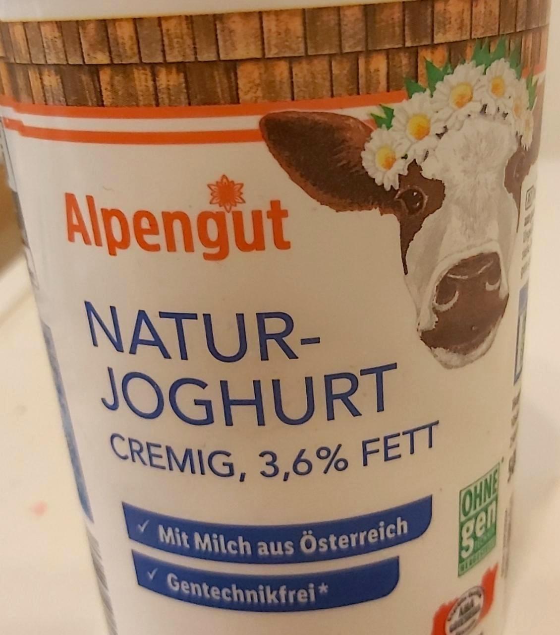 Képek - Natúr joghurt 3,5 % zsírtartalmú Alpengut