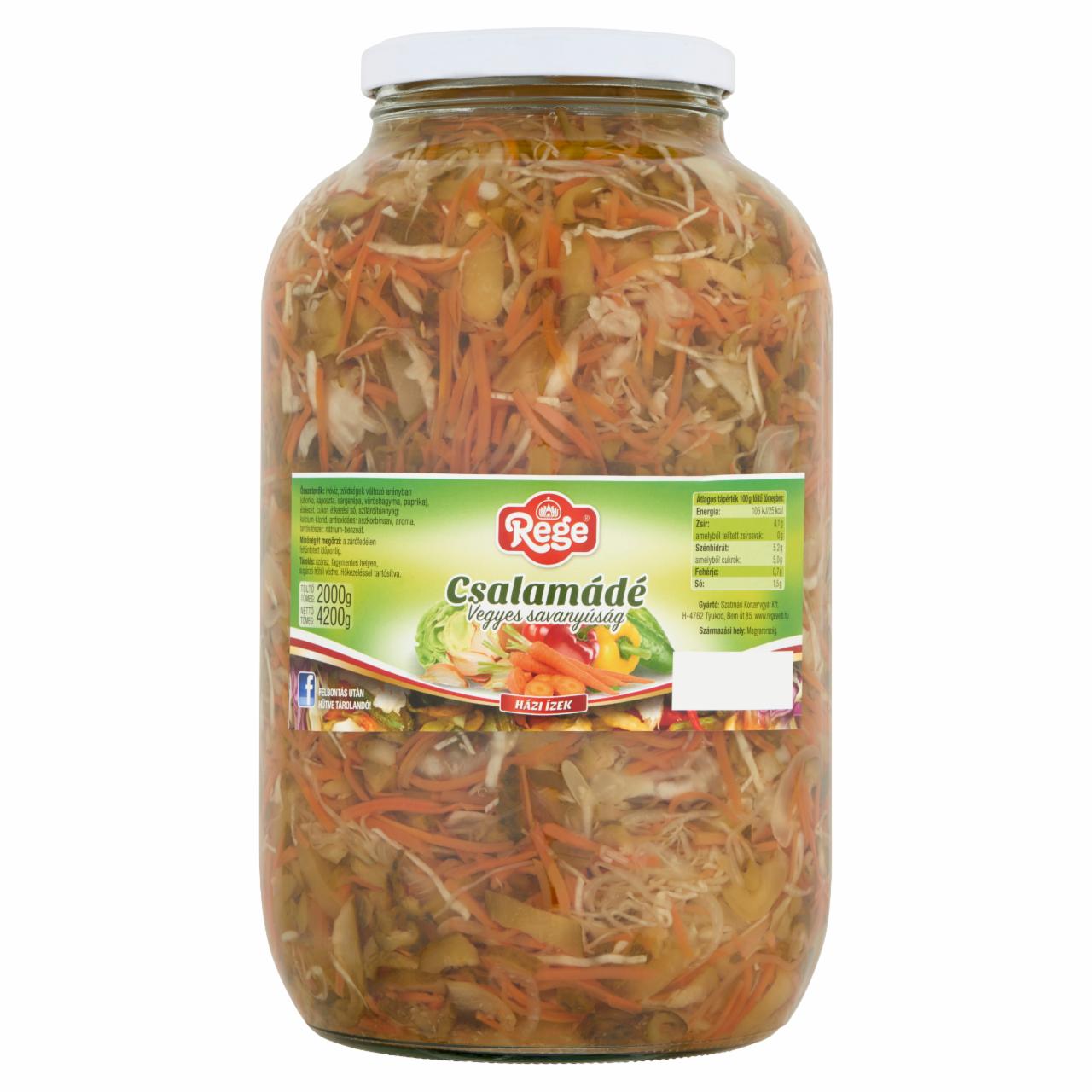 Képek - Rege csalamádé vegyes savanyúság 4200 g