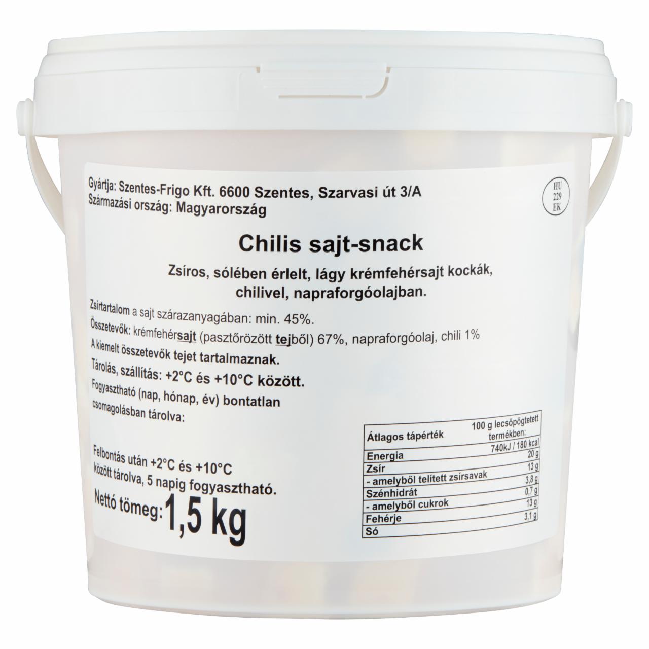 Képek - Chilis sajt-snack 1,5 kg