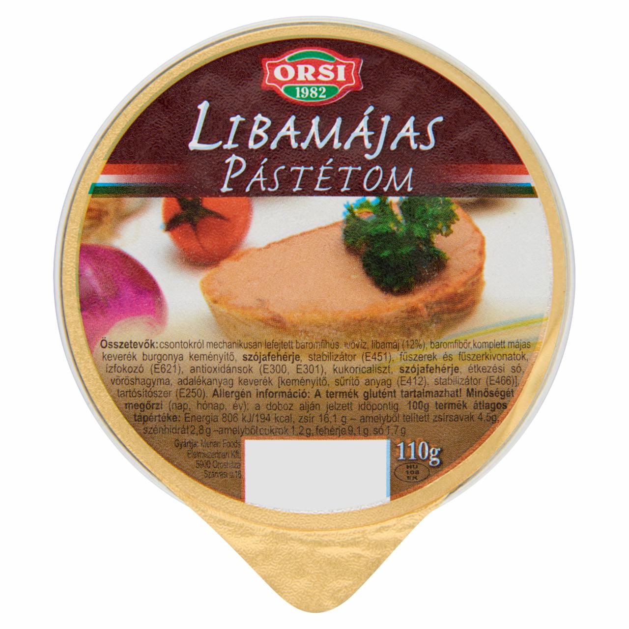 Képek - Orsi libamájas pástétom 110 g