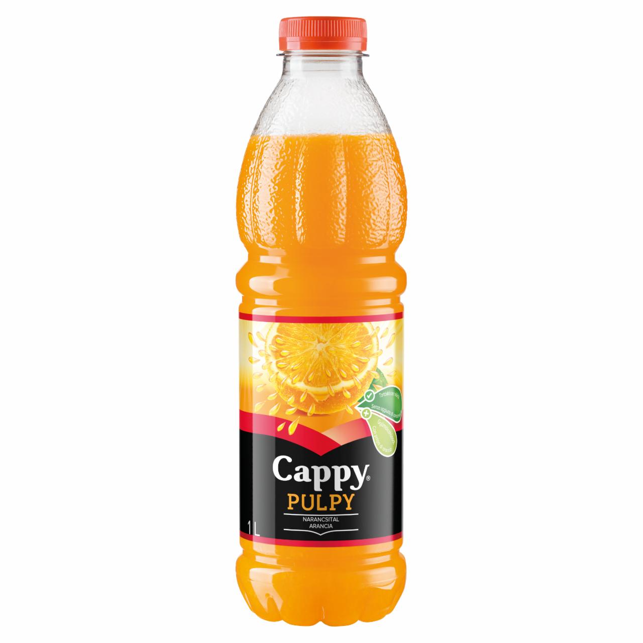 Képek - Cappy Pulpy szénsavmentes narancsital narancs gyümölcshússal, cukorral és édesítőszerrel 1 l