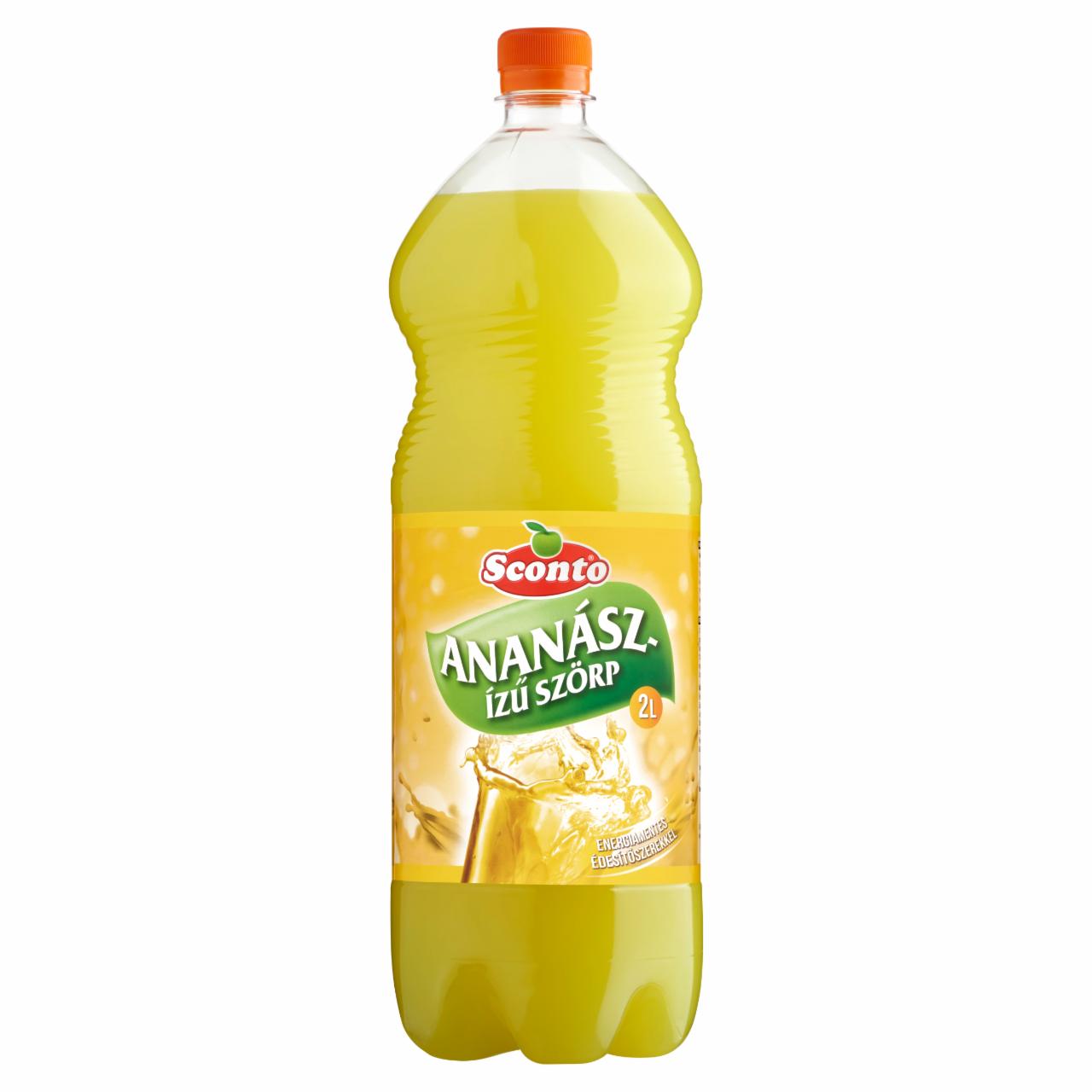 Képek - Sconto energiamentes ananász ízű szörp édesítőszerekkel 2 l