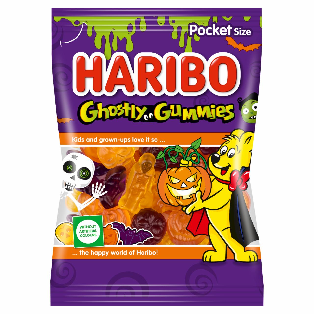Képek - Haribo Ghostly Gummies gyümölcsízű gumicukorka 90 g