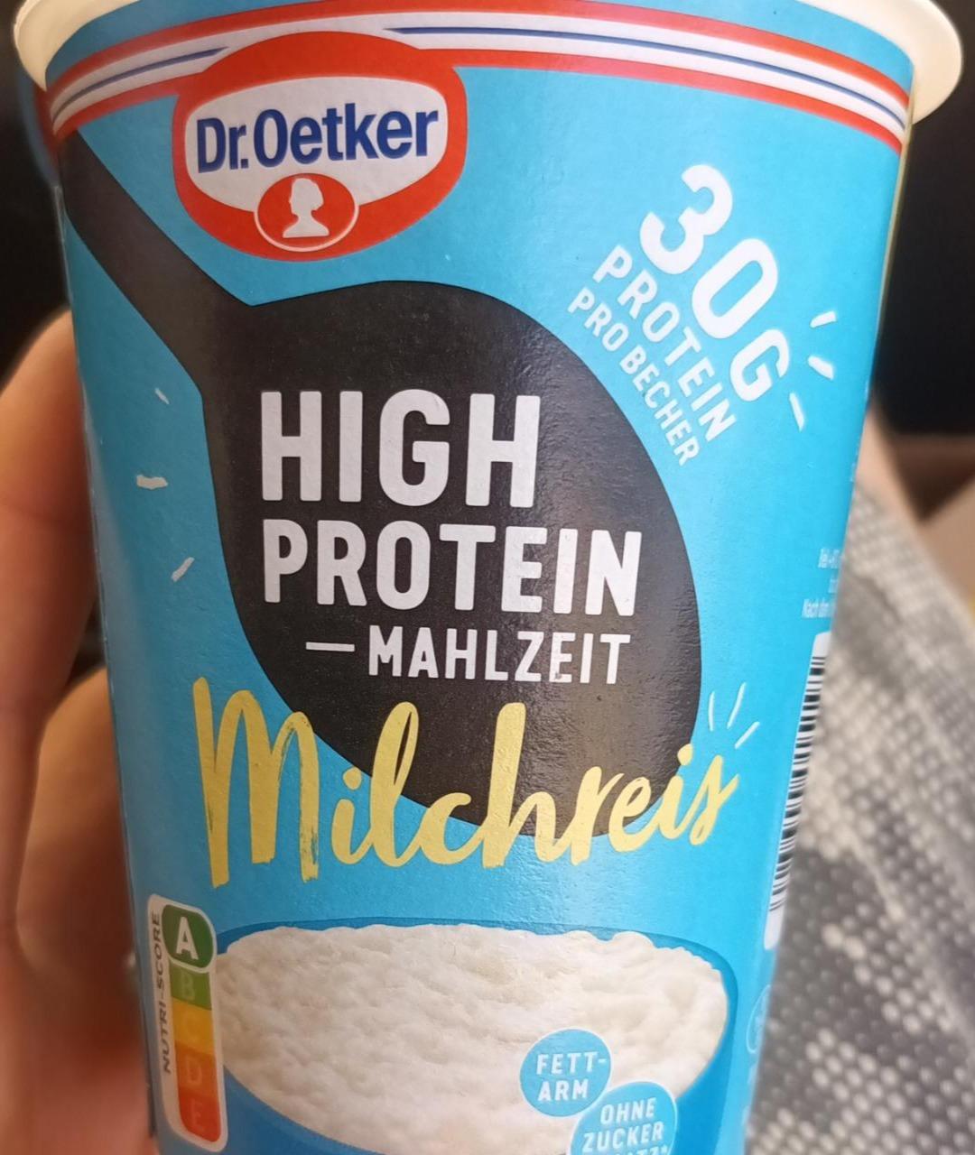 Képek - Hight Protein Mahlzeit Milchreis Dr.Oetker