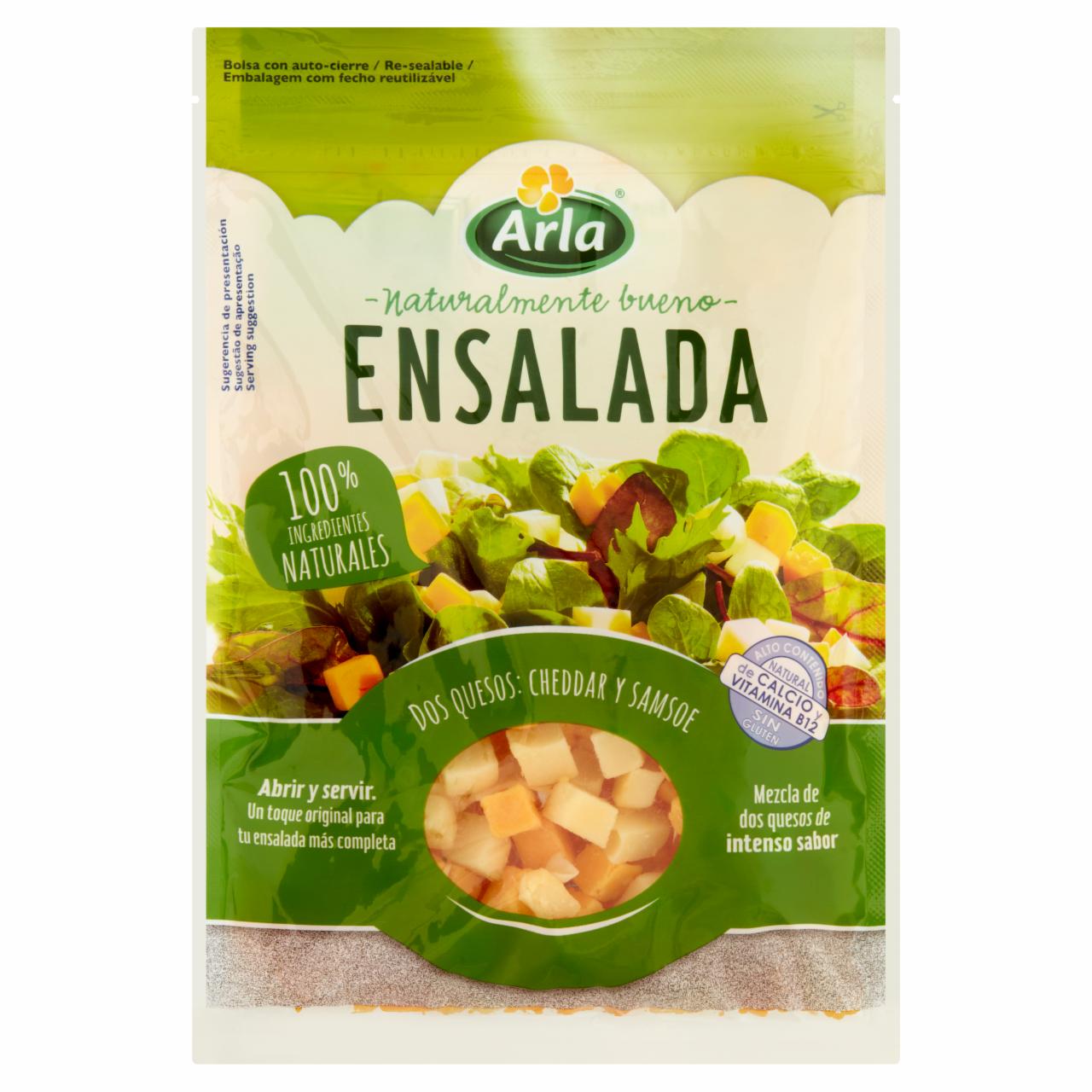 Képek - Arla Samsoe & Cheddar zsíros, félkemény sajt kockák keveréke 150 g