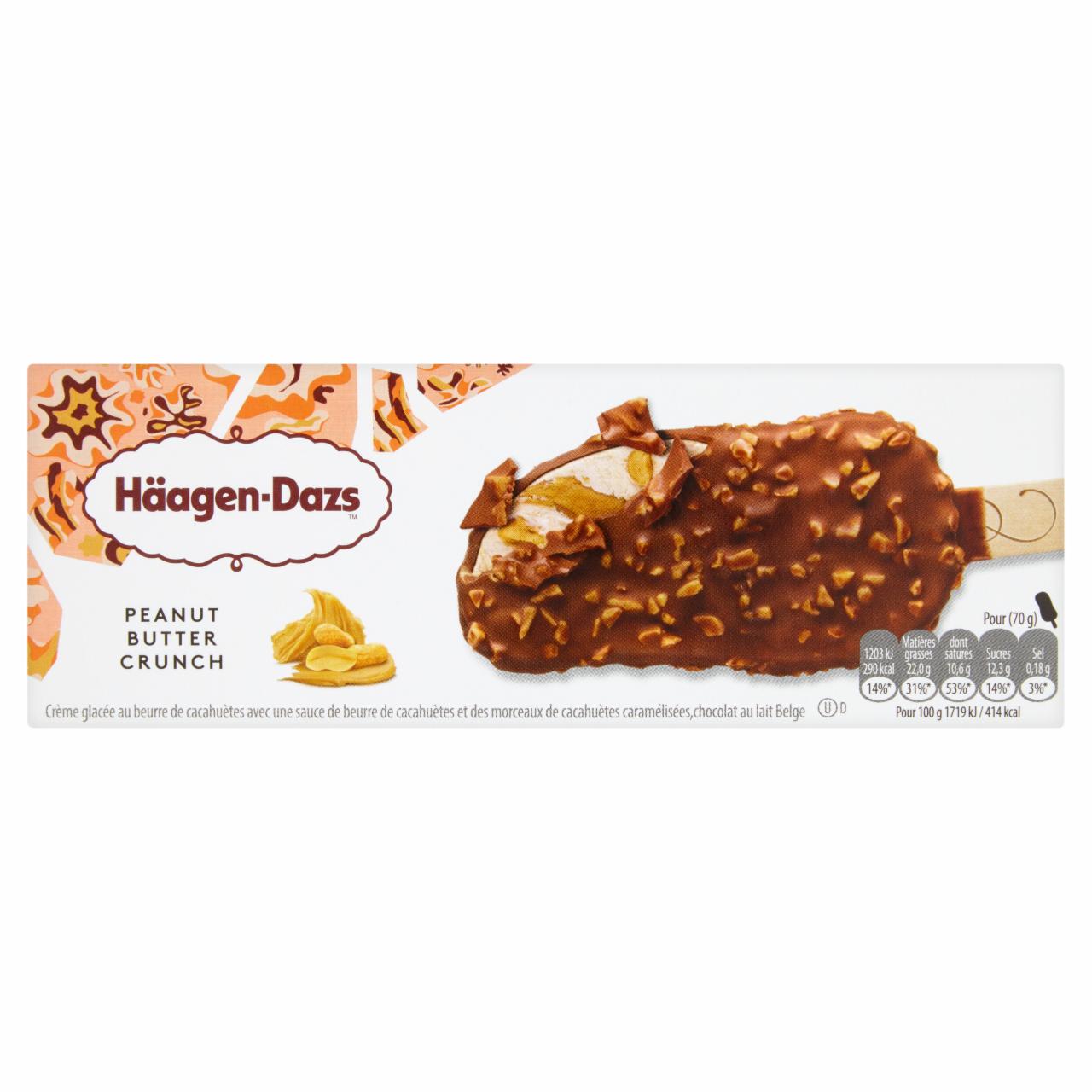 Képek - Häagen-Dazs mogyoróvajas tejes jégkrém belga tejcsokoládéval és pirított földimogyoróval 80 ml