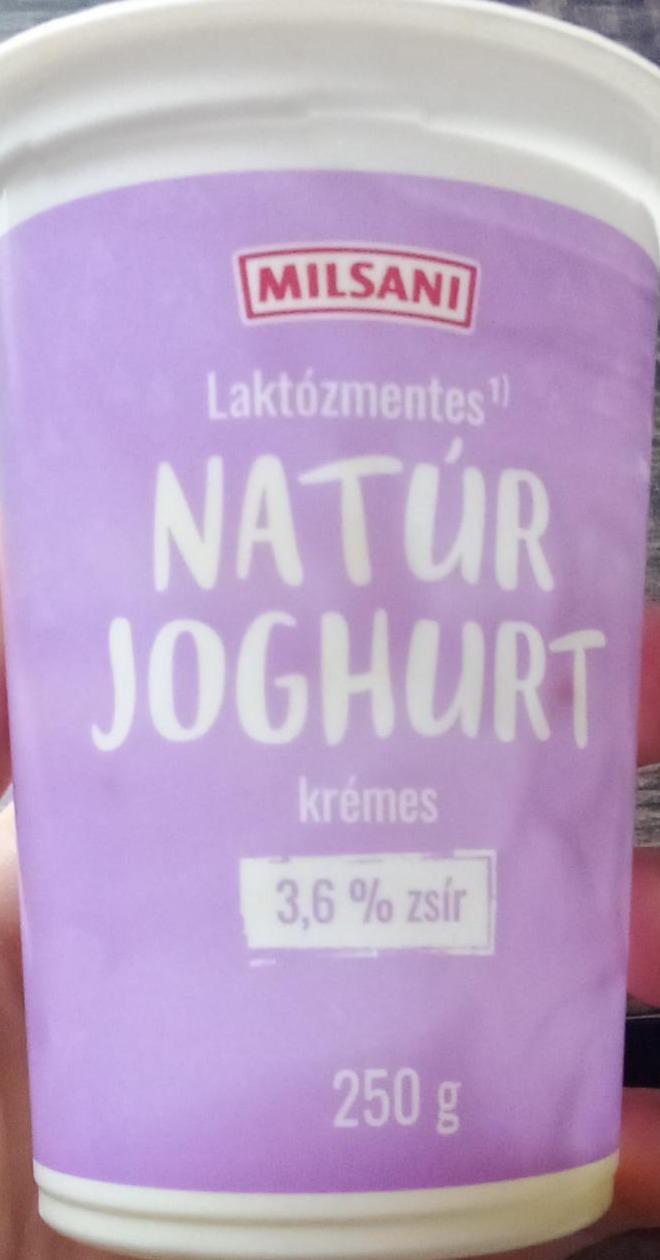 Képek - Laktózmentes natúr joghurt krémes 3,6% zsír Milsani