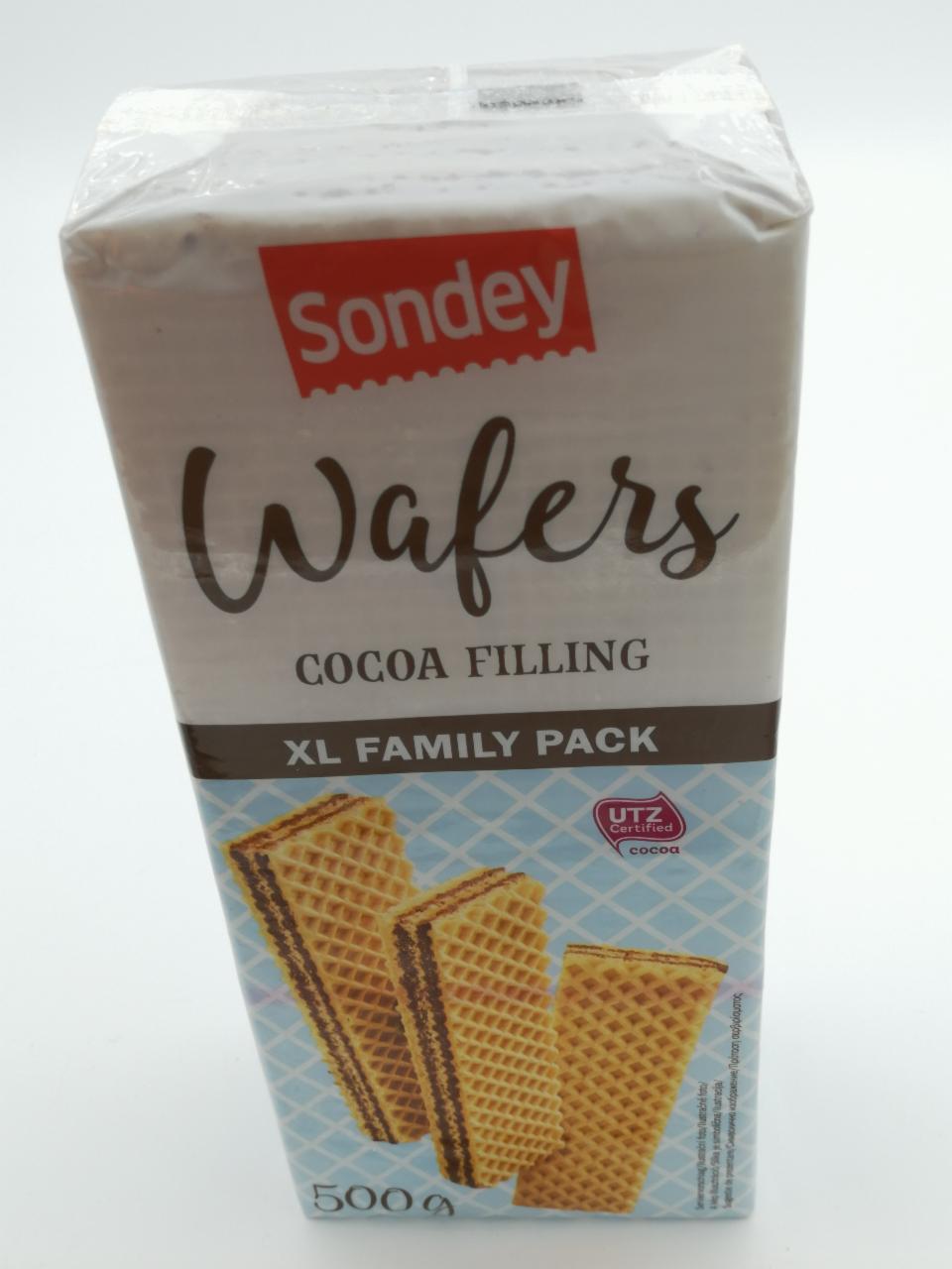Képek - Sondey wafers cocoa filling xl family pack 