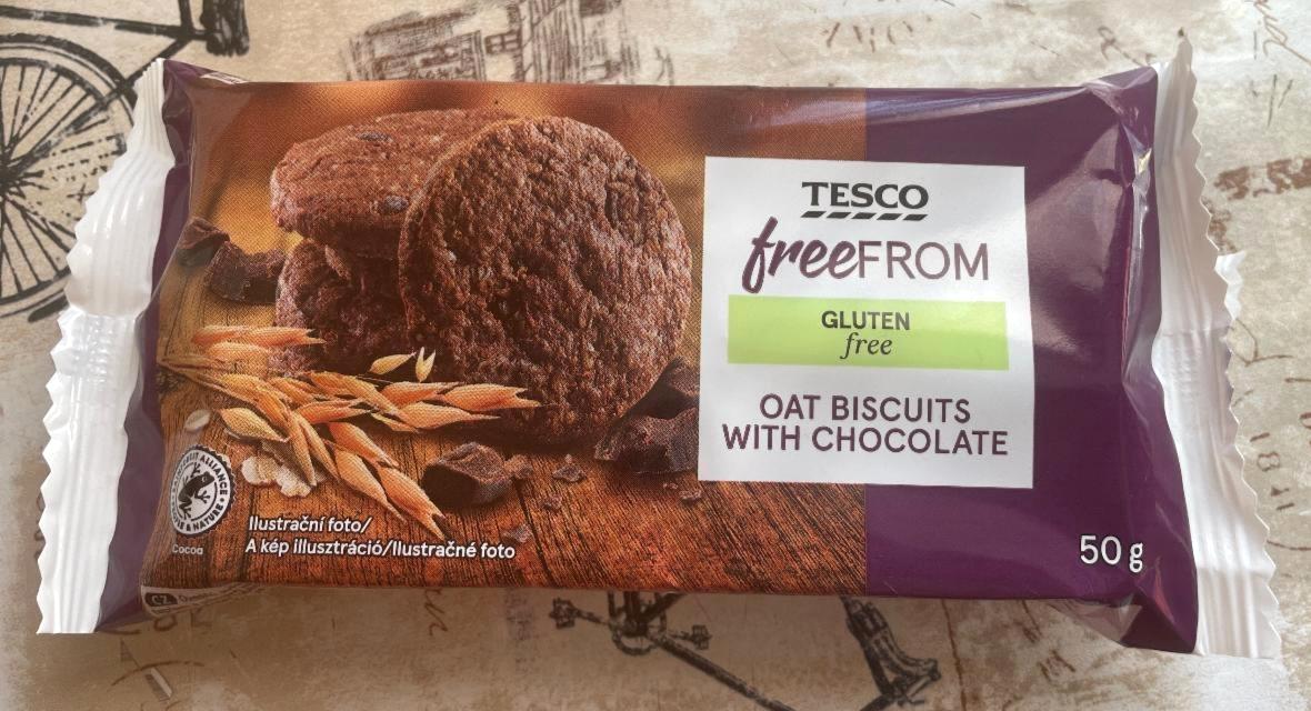 Képek - Oat biscuits with chocolate Tesco Free from