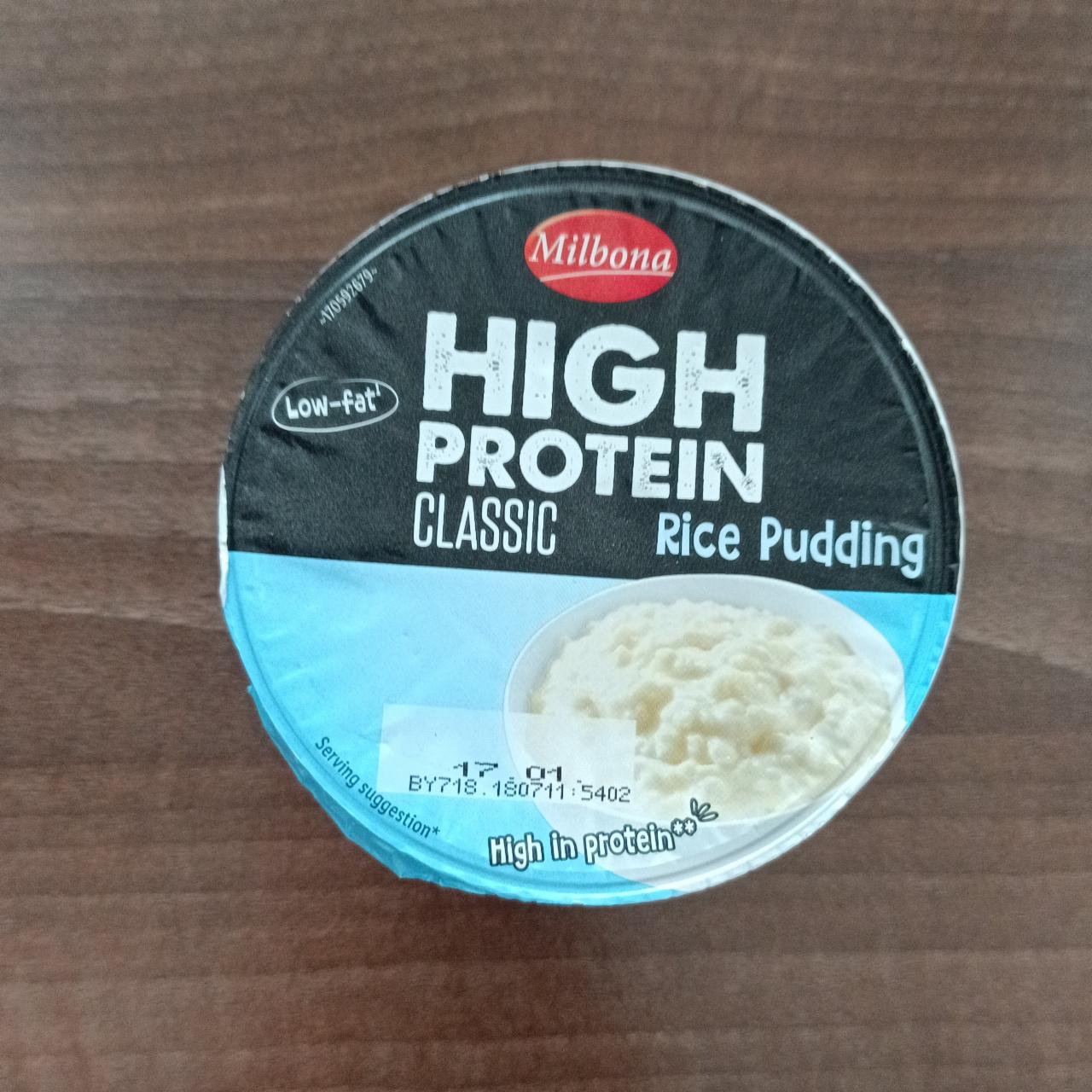 Képek - High protein classic rice pudding Milbona